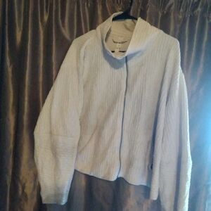 Lululemon textured cropped jacket white opal